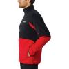 imageColumbia Mens Basin Trail Fleece Full Zip JacketMountain RedBlack