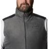 imageColumbia Mens Steens Mountain Full Zip Soft Fleece VestGrillBlack