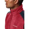 imageColumbia Mens Steens Mountain Full Zip Soft Fleece VestRed SparkCollegiate Navy