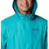 imageColumbia Mens bigtall Big ampamp Tall Glennaker Lake Packable Rain JacketBright Aqua