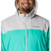 imageColumbia Mens bigtall Big ampamp Tall Glennaker Lake Packable Rain JacketElectric Turquoise  Nimbus Grey