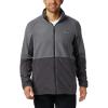 imageColumbia Mens Basin Trail Fleece Full Zip Jacket Soft Fleece Classic Fit SharkCity Grey 3X