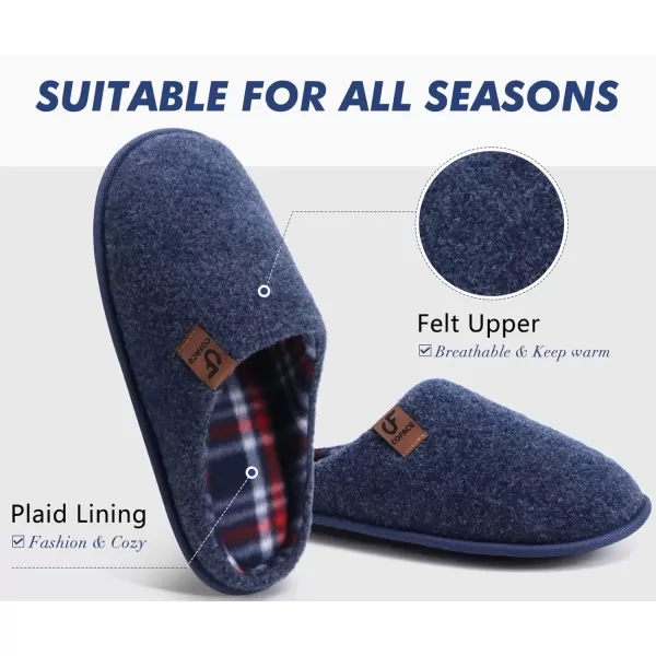 COFACE Unisex Mens Womens Cozy Memory Foam Scuff Slippers Casual Slip On Warm House Shoes Indoor/Outdoor Sandal Slippers With Arch Support Rubber Sole Size 4-15