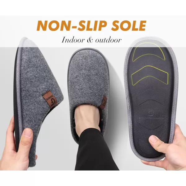 COFACE Unisex Mens Womens Cozy Memory Foam Scuff Slippers Casual Slip On Warm House Shoes Indoor/Outdoor Sandal Slippers With Arch Support Rubber Sole Size 4-15