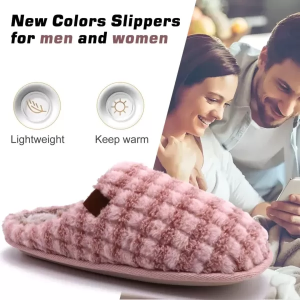 COFACE Unisex Mens Womens Cozy Memory Foam Scuff Slippers Casual Slip On Warm House Shoes Indoor/Outdoor Sandal Slippers With Arch Support Rubber Sole Size 4-15
