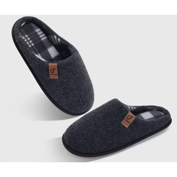 COFACE Unisex Mens Womens Cozy Memory Foam Scuff Slippers Casual Slip On Warm House Shoes Indoor/Outdoor Sandal Slippers With Arch Support Rubber Sole Size 4-15