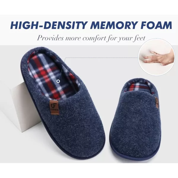 COFACE Unisex Mens Womens Cozy Memory Foam Scuff Slippers Casual Slip On Warm House Shoes Indoor/Outdoor Sandal Slippers With Arch Support Rubber Sole Size 4-15