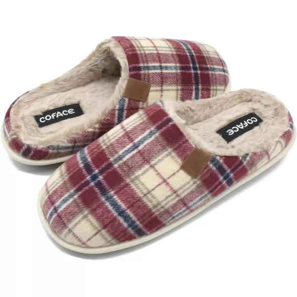 COFACE Unisex Mens Womens Cozy Memory Foam Scuff Slippers Casual Slip On Warm House Shoes Indoor/Outdoor Sandal Slippers With Arch Support Rubber Sole Size 4-15