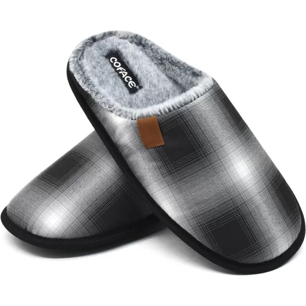 COFACE Unisex Mens Womens Cozy Memory Foam Scuff Slippers Casual Slip On Warm House Shoes Indoor/Outdoor Sandal Slippers With Arch Support Rubber Sole Size 4-15