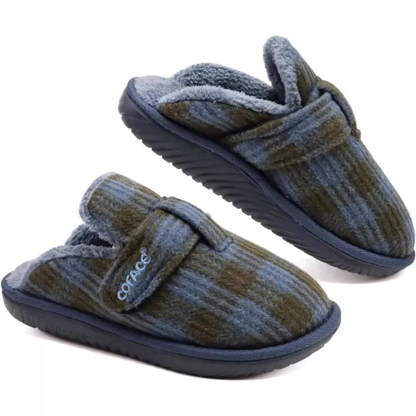 COFACE Unisex Mens Womens Cozy Memory Foam Scuff Slippers Casual Slip On Warm House Shoes Indoor/Outdoor Sandal Slippers With Arch Support Rubber Sole Size 4-15)
