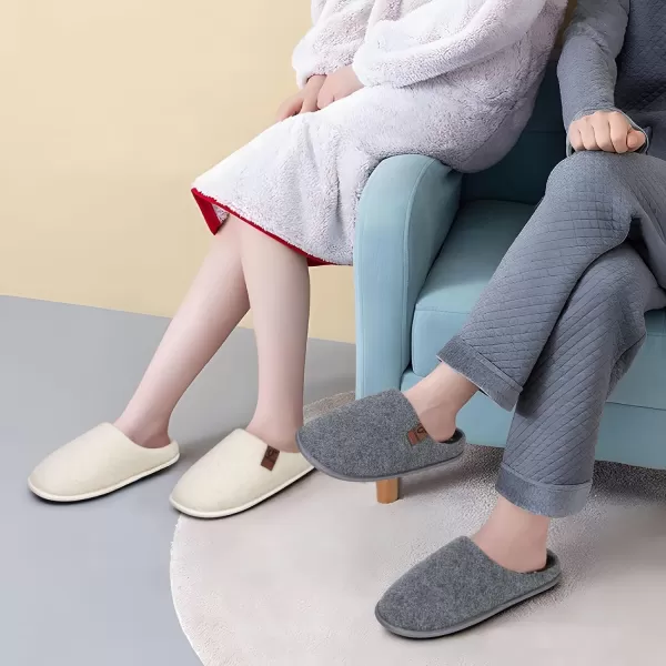 COFACE Unisex Mens Womens Cozy Memory Foam Scuff Slippers Casual Slip On Warm House Shoes Indoor/Outdoor Sandal Slippers With Arch Support Rubber Sole Size 4-15
