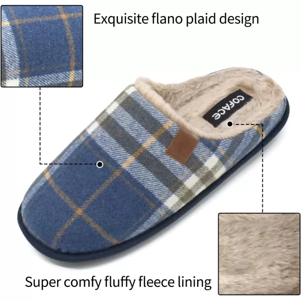 COFACE Unisex Mens Womens Cozy Memory Foam Scuff Slippers Casual Slip On Warm House Shoes Indoor/Outdoor Sandal Slippers With Arch Support Rubber Sole Size 4-15