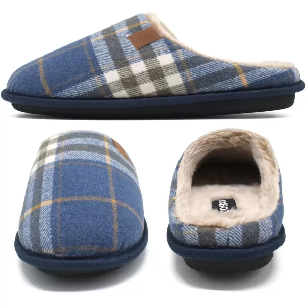 COFACE Unisex Mens Womens Cozy Memory Foam Scuff Slippers Casual Slip On Warm House Shoes Indoor/Outdoor Sandal Slippers With Arch Support Rubber Sole Size 4-15