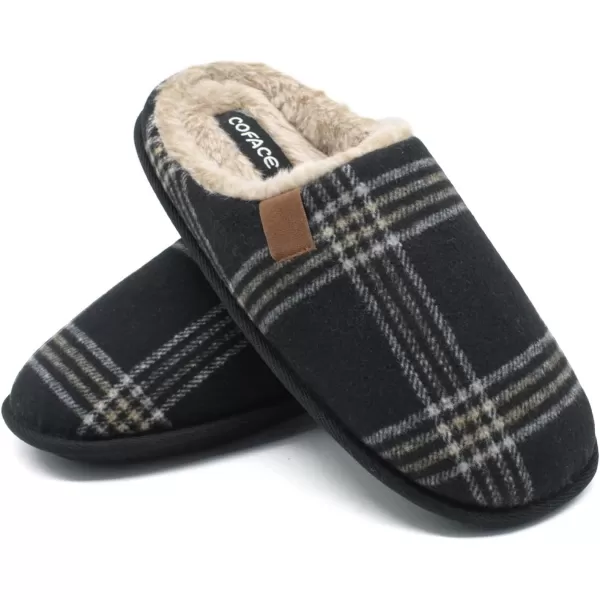COFACE Unisex Mens Womens Cozy Memory Foam Scuff Slippers Casual Slip On Warm House Shoes Indoor/Outdoor Sandal Slippers With Arch Support Rubber Sole Size 4-15