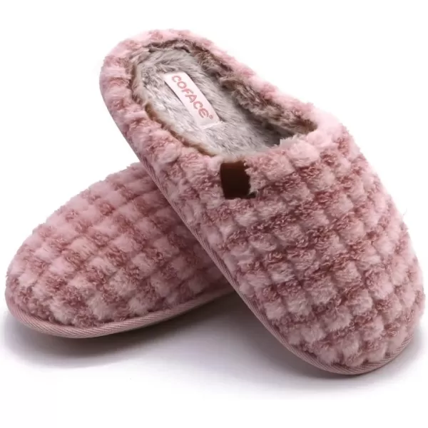 COFACE Unisex Mens Womens Cozy Memory Foam Scuff Slippers Casual Slip On Warm House Shoes Indoor/Outdoor Sandal Slippers With Arch Support Rubber Sole Size 4-15