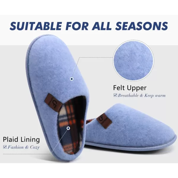 COFACE Unisex Mens Womens Cozy Memory Foam Scuff Slippers Casual Slip On Warm House Shoes Indoor/Outdoor Sandal Slippers With Arch Support Rubber Sole Size 4-15