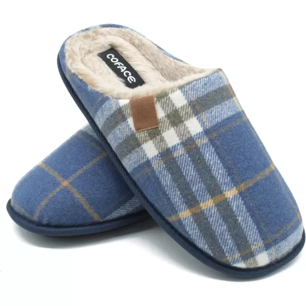 COFACE Unisex Mens Womens Cozy Memory Foam Scuff Slippers Casual Slip On Warm House Shoes Indoor/Outdoor Sandal Slippers With Arch Support Rubber Sole Size 4-15