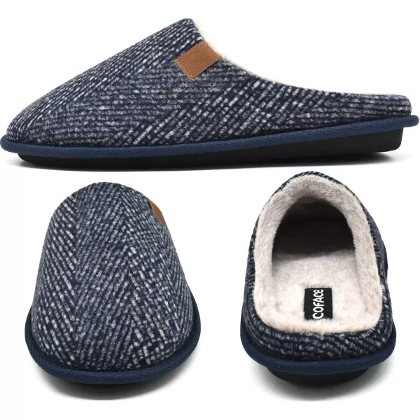 COFACE Unisex Mens Womens Cozy Memory Foam Scuff Slippers Casual Slip On Warm House Shoes Indoor/Outdoor Sandal Slippers With Arch Support Rubber Sole Size 4-15