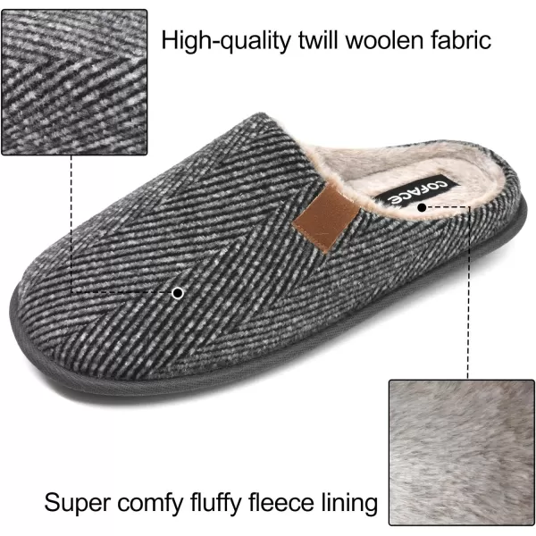 COFACE Unisex Mens Womens Cozy Memory Foam Scuff Slippers Casual Slip On Warm House Shoes Indoor/Outdoor Sandal Slippers With Arch Support Rubber Sole Size 4-15