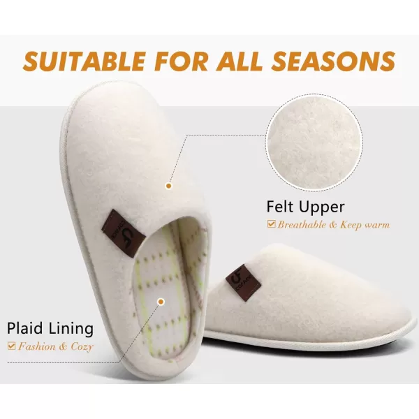 COFACE Unisex Mens Womens Cozy Memory Foam Scuff Slippers Casual Slip On Warm House Shoes Indoor/Outdoor Sandal Slippers With Arch Support Rubber Sole Size 4-15