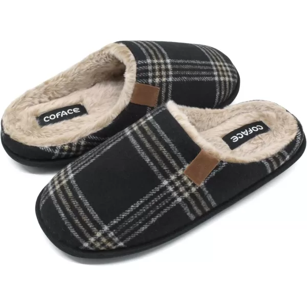 COFACE Unisex Mens Womens Cozy Memory Foam Scuff Slippers Casual Slip On Warm House Shoes Indoor/Outdoor Sandal Slippers With Arch Support Rubber Sole Size 4-15
