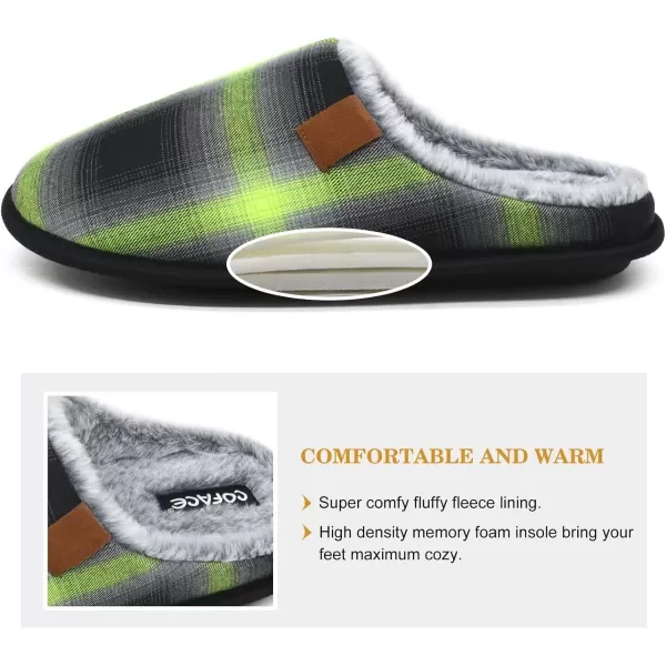 COFACE Unisex Mens Womens Cozy Memory Foam Scuff Slippers Casual Slip On Warm House Shoes Indoor/Outdoor Sandal Slippers With Arch Support Rubber Sole Size 4-15