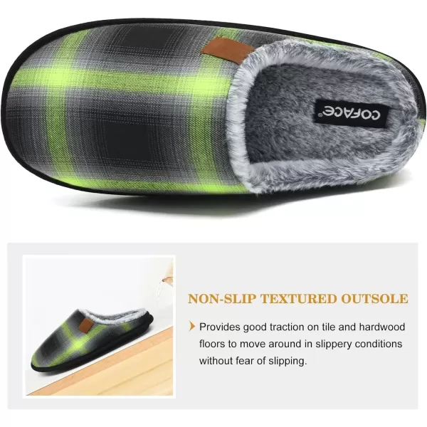 COFACE Unisex Mens Womens Cozy Memory Foam Scuff Slippers Casual Slip On Warm House Shoes Indoor/Outdoor Sandal Slippers With Arch Support Rubber Sole Size 4-15
