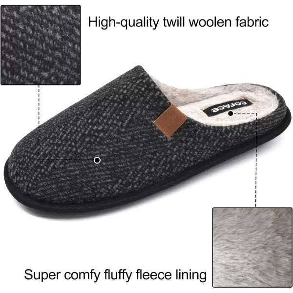 COFACE Unisex Mens Womens Cozy Memory Foam Scuff Slippers Casual Slip On Warm House Shoes Indoor/Outdoor Sandal Slippers With Arch Support Rubber Sole Size 4-15