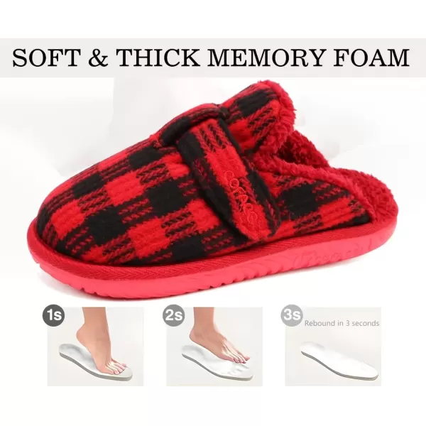 COFACE Unisex Mens Womens Cozy Memory Foam Scuff Slippers Casual Slip On Warm House Shoes Indoor/Outdoor Sandal Slippers With Arch Support Rubber Sole Size 4-15)
