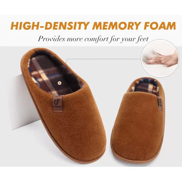 COFACE Unisex Mens Womens Cozy Memory Foam Scuff Slippers Casual Slip On Warm House Shoes Indoor/Outdoor Sandal Slippers With Arch Support Rubber Sole Size 4-15