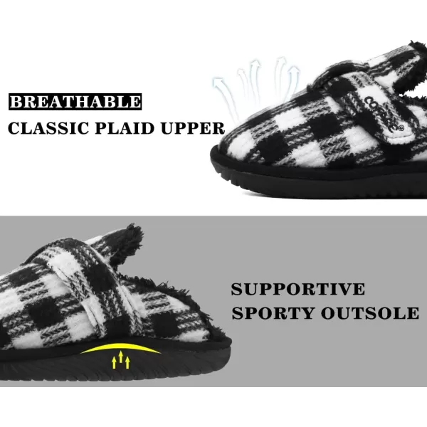 COFACE Unisex Mens Womens Cozy Memory Foam Scuff Slippers Casual Slip On Warm House Shoes Indoor/Outdoor Sandal Slippers With Arch Support Rubber Sole Size 4-15)