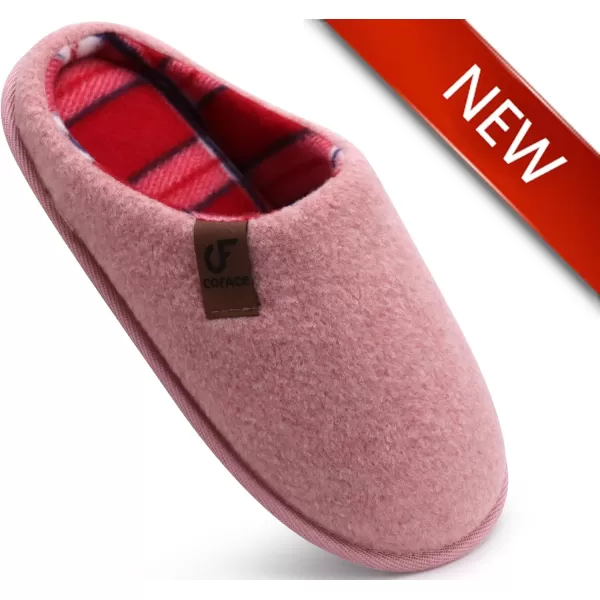 COFACE Unisex Mens Womens Cozy Memory Foam Scuff Slippers Casual Slip On Warm House Shoes Indoor/Outdoor Sandal Slippers With Arch Support Rubber Sole Size 4-15