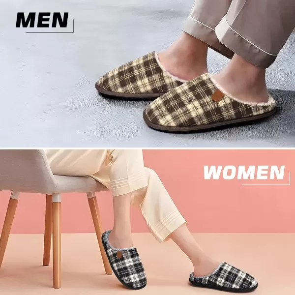 COFACE Unisex Mens Womens Cozy Memory Foam Scuff Slippers Casual Slip On Warm House Shoes Indoor/Outdoor Sandal Slippers With Arch Support Rubber Sole Size 4-15