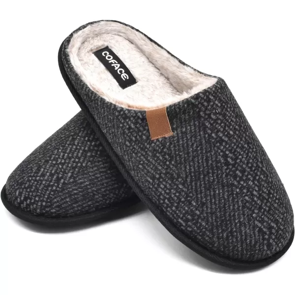 COFACE Unisex Mens Womens Cozy Memory Foam Scuff Slippers Casual Slip On Warm House Shoes Indoor/Outdoor Sandal Slippers With Arch Support Rubber Sole Size 4-15