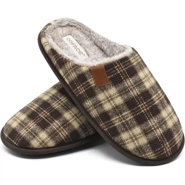 COFACE Unisex Mens Womens Cozy Memory Foam Scuff Slippers Casual Slip On Warm House Shoes Indoor/Outdoor Sandal Slippers With Arch Support Rubber Sole Size 4-15
