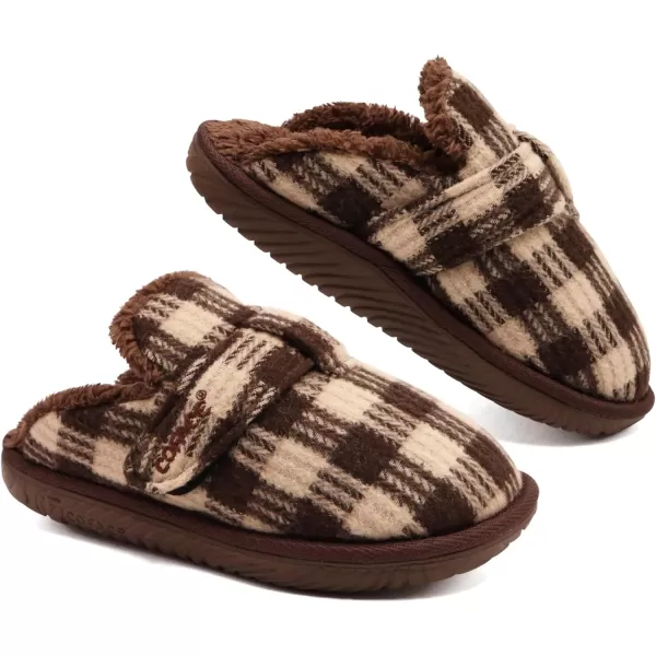 COFACE Unisex Mens Womens Cozy Memory Foam Scuff Slippers Casual Slip On Warm House Shoes Indoor/Outdoor Sandal Slippers With Arch Support Rubber Sole Size 4-15)