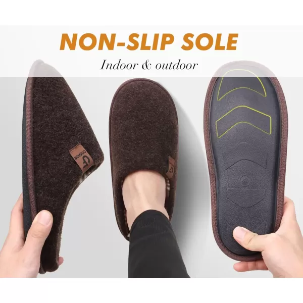 COFACE Unisex Mens Womens Cozy Memory Foam Scuff Slippers Casual Slip On Warm House Shoes Indoor/Outdoor Sandal Slippers With Arch Support Rubber Sole Size 4-15
