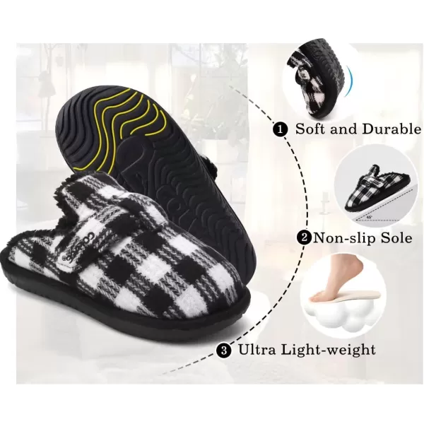 COFACE Unisex Mens Womens Cozy Memory Foam Scuff Slippers Casual Slip On Warm House Shoes Indoor/Outdoor Sandal Slippers With Arch Support Rubber Sole Size 4-15)