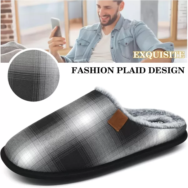 COFACE Unisex Mens Womens Cozy Memory Foam Scuff Slippers Casual Slip On Warm House Shoes Indoor/Outdoor Sandal Slippers With Arch Support Rubber Sole Size 4-15