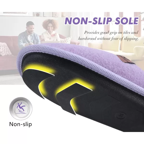 COFACE Unisex Mens Womens Cozy Memory Foam Scuff Slippers Casual Slip On Warm House Shoes Indoor/Outdoor Sandal Slippers With Arch Support Rubber Sole Size 4-15