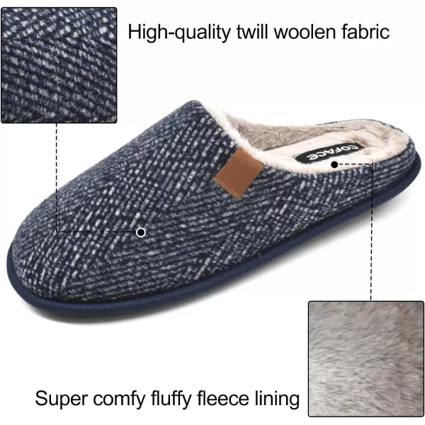 COFACE Unisex Mens Womens Cozy Memory Foam Scuff Slippers Casual Slip On Warm House Shoes Indoor/Outdoor Sandal Slippers With Arch Support Rubber Sole Size 4-15