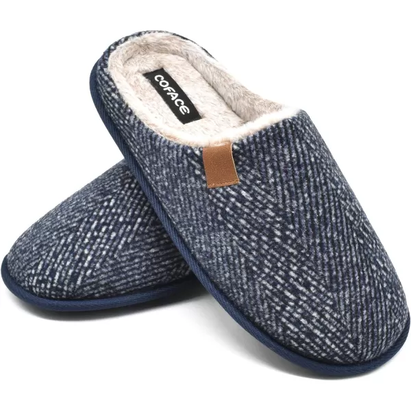 COFACE Unisex Mens Womens Cozy Memory Foam Scuff Slippers Casual Slip On Warm House Shoes Indoor/Outdoor Sandal Slippers With Arch Support Rubber Sole Size 4-15