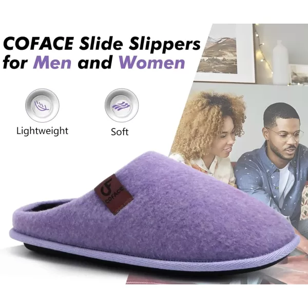 COFACE Unisex Mens Womens Cozy Memory Foam Scuff Slippers Casual Slip On Warm House Shoes Indoor/Outdoor Sandal Slippers With Arch Support Rubber Sole Size 4-15