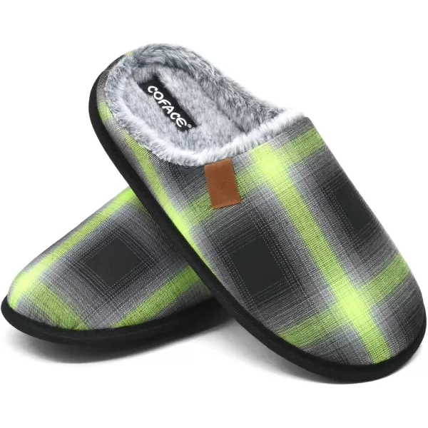 COFACE Unisex Mens Womens Cozy Memory Foam Scuff Slippers Casual Slip On Warm House Shoes Indoor/Outdoor Sandal Slippers With Arch Support Rubber Sole Size 4-15