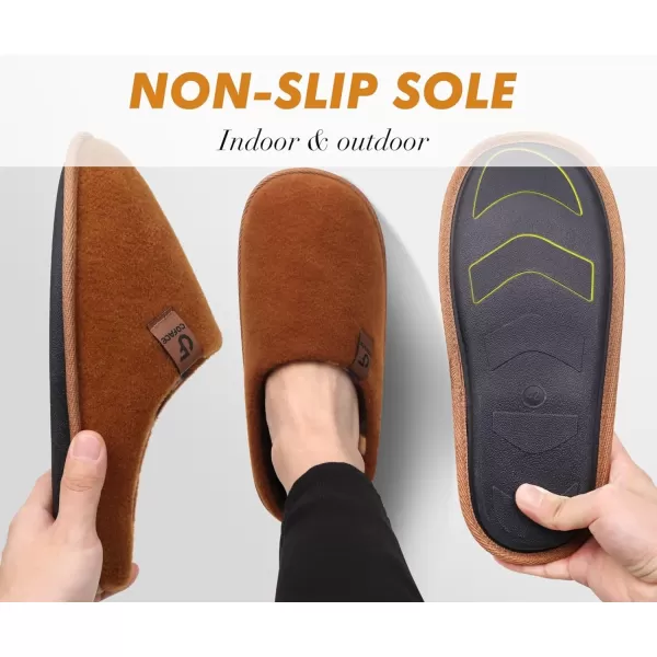 COFACE Unisex Mens Womens Cozy Memory Foam Scuff Slippers Casual Slip On Warm House Shoes Indoor/Outdoor Sandal Slippers With Arch Support Rubber Sole Size 4-15