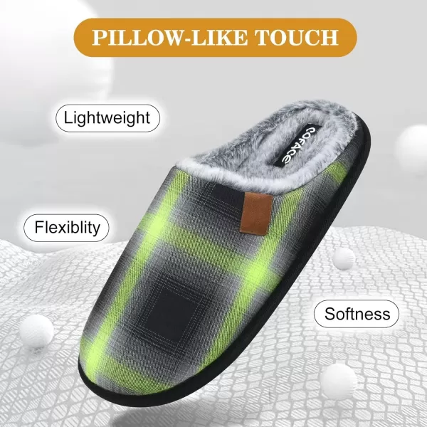 COFACE Unisex Mens Womens Cozy Memory Foam Scuff Slippers Casual Slip On Warm House Shoes Indoor/Outdoor Sandal Slippers With Arch Support Rubber Sole Size 4-15