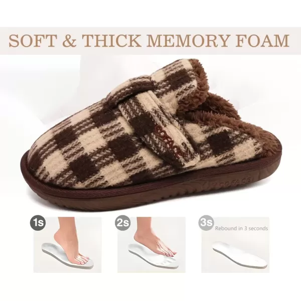 COFACE Unisex Mens Womens Cozy Memory Foam Scuff Slippers Casual Slip On Warm House Shoes Indoor/Outdoor Sandal Slippers With Arch Support Rubber Sole Size 4-15)