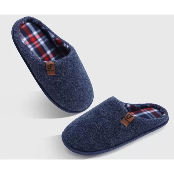 COFACE Unisex Mens Womens Cozy Memory Foam Scuff Slippers Casual Slip On Warm House Shoes Indoor/Outdoor Sandal Slippers With Arch Support Rubber Sole Size 4-15