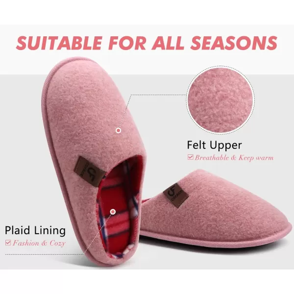 COFACE Unisex Mens Womens Cozy Memory Foam Scuff Slippers Casual Slip On Warm House Shoes Indoor/Outdoor Sandal Slippers With Arch Support Rubber Sole Size 4-15