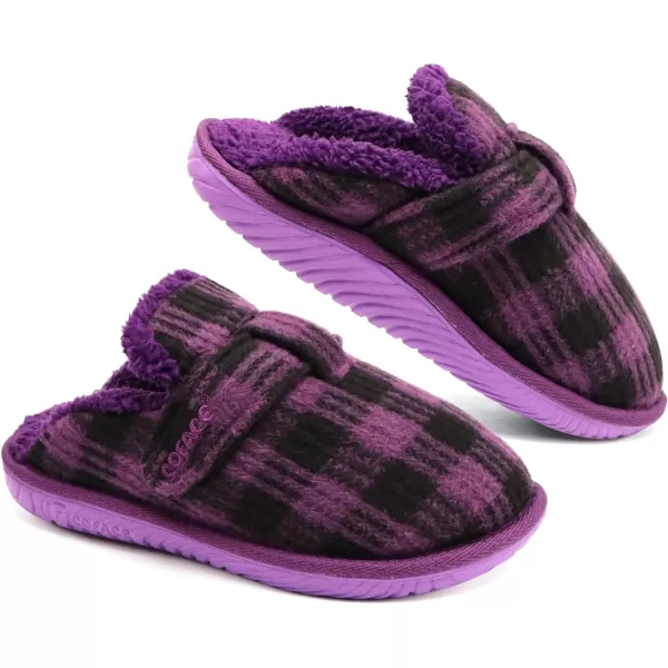 COFACE Unisex Mens Womens Cozy Memory Foam Scuff Slippers Casual Slip On Warm House Shoes Indoor/Outdoor Sandal Slippers With Arch Support Rubber Sole Size 4-15)
